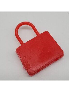 VTG Barbie Red Plastic Bag Little Miss Revlon Miss Nancy Ann Vogue Ginny Ginger